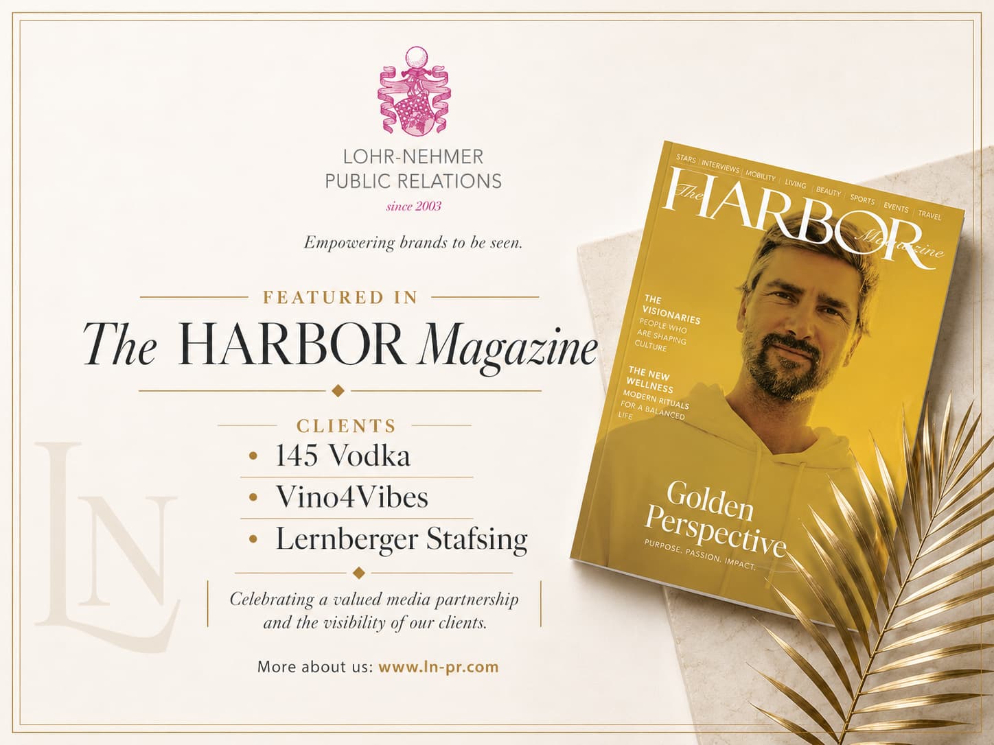 Harbor Magazin: Lohr-Nehmer gratuliert